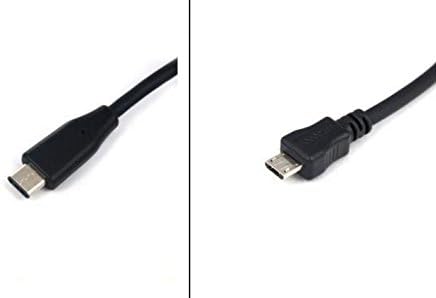 System-S USB Type C 3.1 to Micro USB 2.0 Host Adapter OTG On the Go Host Cable 10 cm in Black