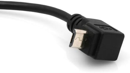 System-S Micro USB Adapter Kabel 90° Winkelstecker 20 cm