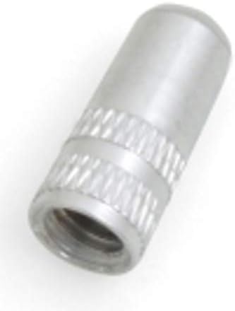 SYSTEM-S valve cap Presta Sclaverand valve bicycle valve cap made of aluminum color silver 