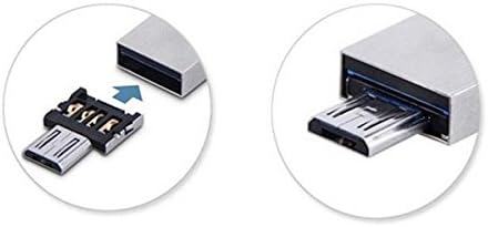 System-S USB OTG On The Go Adapter 2.0 Typ A (male) zu Micro (male) Konverter für Speichersticks