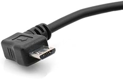 System-S 20 cm Micro USB 2.0 Kabel gewinkelt 90 grad Winkelstecker (rechts/male) Datenkabel und Ladekabel