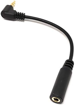 System-S 90° angled 3.5 mm jack 4-pin angle plug cable adapter 10 cm for mobile phone Samrtphone Tablet PC