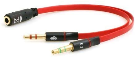 System-S Audio Mikrofon für Smartphone Headset zu PC Verbindung