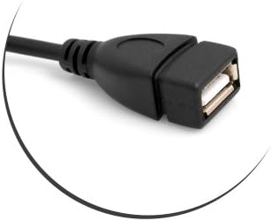 SYSTEM-S Micro USB OTG On The Go Host 90° Grad aufwärts Winkel Kabel auf USB Typ A Buchse Adapter Kabel 13 cm
