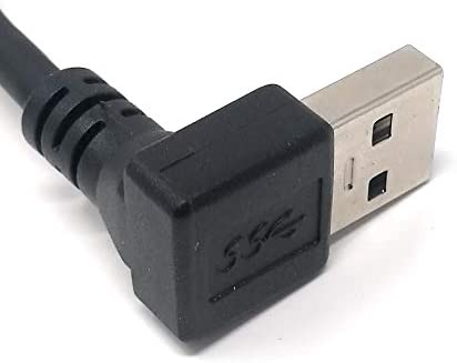 System-S USB Typ A 3.0 auf USB Typ A 3.0 Kabel Aufwärts gewinkelt 59 cm