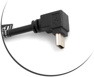 SYSTEM-S Mini USB Kabel 90° Grad aufwärts gewinkelt Winkel 27 cm