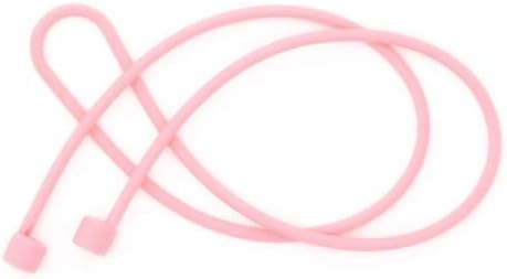 System-S 1x Silicone Holder for AirPods Headphones in Pink
