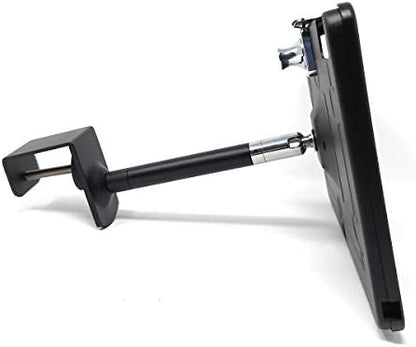 SYSTEM-S Stangen Halterung mit Schloss Befestigung aus Metall Schwarz für iPad Pro 10,5"