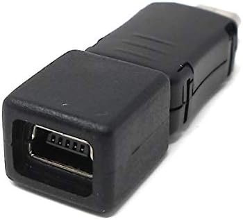 System-S USB 2.0 adapter Micro B male to Micro B female in black 
