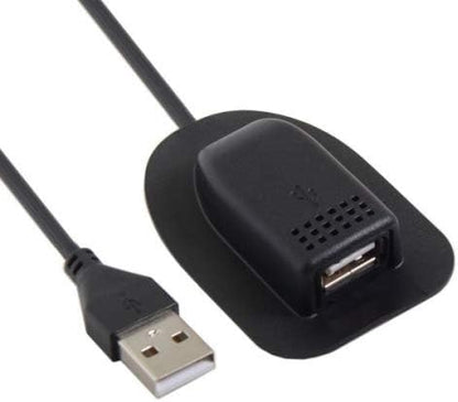 SYSTEM-S USB 2.0 Kabel für Rucksäcke mit Ladeanschluss in Schwarz