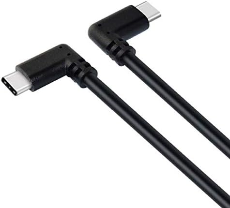 SYSTEM-S USB 3.1 Gen 2 cable 5 m Type C male to male 2x angle in black