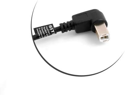 SYSTEM-S USB Type B Male 90° Angle Right Angle to USB B Input Panel Mount Male USB Cable Extension Cable 50cm