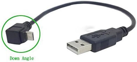 System-S Micro USB Adapter Kabel 90° Winkelstecker 20 cm