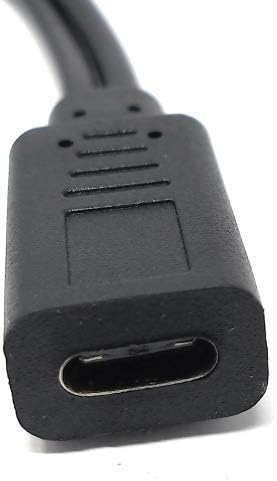 SYSTEM-S USB 3.1 Y Kabel 25 cm Typ C Buchse zu 2.0 Typ B und Micro B Stecker