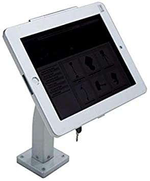 SYSTEM-S Wand Halterung mit Gebogenem Haltearm Abschließbar für iPad Pro 10.5" (2017) iPad Air 3 (2019) A2152 A2123 A2153 A2154 A1701 A1709