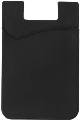 System-S 10x Smartphone Card Holder Silicone Case Card Case in Black 