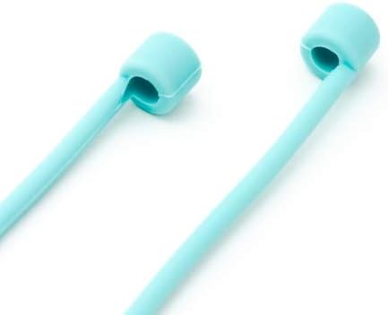 System-S 10x Silicone Holder for AirPods Headphones in Turquoise 