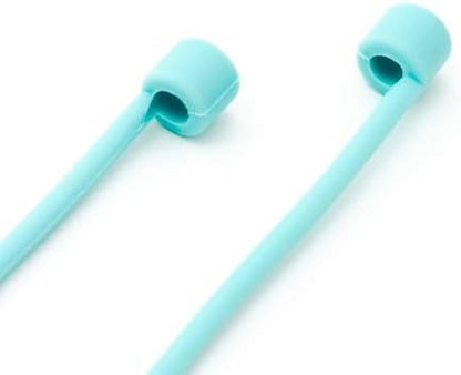System-S 10x Silicone Holder for AirPods Headphones in Turquoise 