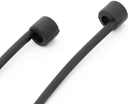 System-S 5x Silicone Holder for AirPods Headphones in Black