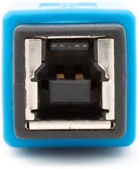 SYSTEM-S USB 3.0 Adapter Type B Male to Type B Female Cable in Blue