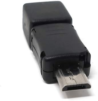System-S USB 2.0 adapter Micro B male to Micro B female in black 