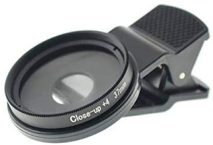 System-S Nahaufnahme Close-Up Linse 4X Vergrößerung 37mm Objektiv für Smartphone Tablet