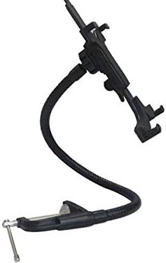 System-S Universal Table Mount Gooseneck Screw Clamps Holding Arm Mounting (Table, Bedside etc.) for Tablet PC eBook Reader in Black 