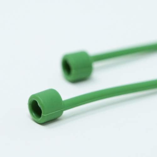 System-S 1x Silicone Holder for AirPods Headphones in Green