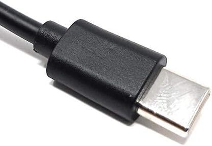 SYSTEM-S USB 3.1 Kabel 15 cm Typ C Stecker zu 2.0 A Buchse in Schwarz