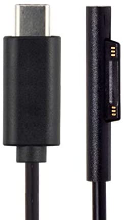 System-S USB 3.1 Typ C Kabel für Microsoft Surface Pro 3 4 5 6 7 8 9 12V -15V 180cm mit Surface Connect-Port