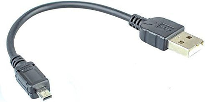 System-S 10 cm 8-pin USB male to USB A male data cable for Nikon Coolpix UC-E6 UC-E16 UC-E17