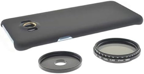 SYSTEM-S ND Filter 37 mm Neutral Density Filter Gray Filter Adjustable Case for Galaxy S8+ 