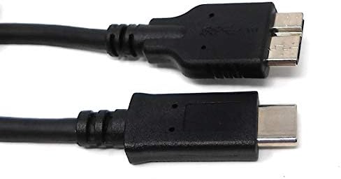 SYSTEM-S USB 3.1 cable 17 cm Type C plug to 3.0 Micro B plug in black