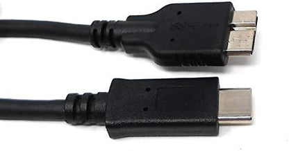 SYSTEM-S USB 3.1 cable 17 cm Type C plug to 3.0 Micro B plug in black