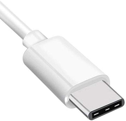 SYSTEM-S USB 3.1 Kabel 1 m Typ C Stecker zu 2.0 Typ A Stecker in Weiß