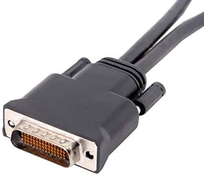 System-S LFH DMS-59pin Stecker auf 15Pin VGA RGB Buchse Kabel für PC Grafikkarte