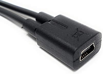 SYSTEM-S USB 2.0 Y Kabel 25 cm Mini B Buchse zu Mini B und Micro B Stecker Adapter