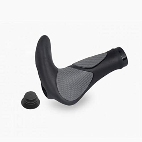 SYSTEM-S Fahrrad Griff 2x ergonomisch mit Doppel Lock in Schwarz