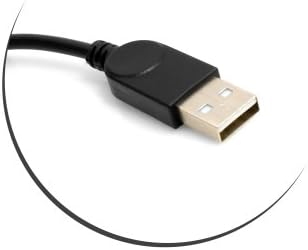 SYSTEM-S Mini USB Kabel 90° grad links gewinkelt Winkelstecker Datenkabel Ladekabel ca. 27 cm