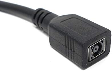 SYSTEM-S DC 20 V Kabel 7,5 cm 7,4 x 5,0 mm Buchse zu 4,5 x 3,0 mm Stecker Schwarz