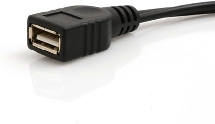 SYSTEM-S 3 in 1 OTG Host USB A (female) zu Micro USB (male/female) Datenkabel Kabel 20 cm