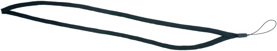 SYSTEM-S 5-pack neck strap with loop in black for smartphone MP3 player