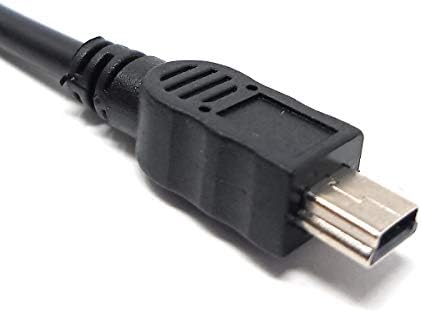 SYSTEM-S USB 2.0 Kabel 8 cm Mini B Stecker zu Micro Buchse in Schwarz