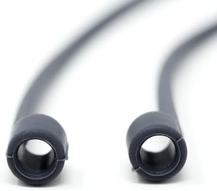 System-S 1x Silikon Halteband Holder für AirPods Kopfhörer in Grau