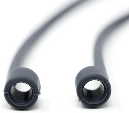 System-S 1x Silikon Halteband Holder für AirPods Kopfhörer in Grau