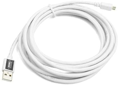 System-S 3 m Meter Micro USB Kabel Datenkabel Ladekabel in weiß