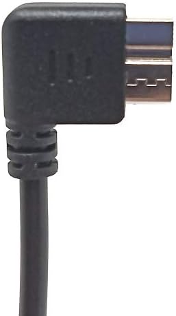 SYSTEM-S USB 3.0 Kabel 20 cm Micro B Stecker zu 2.0 Micro B Stecker Winkel