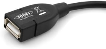 System-S USB A Host zu Micro USB OTG Kurzkabel 12 cm mit 90° Winkelstecker