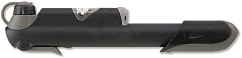 System-S bicycle air pump for check valves with pressure indicator black 