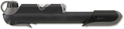 System-S bicycle air pump for check valves with pressure indicator black 